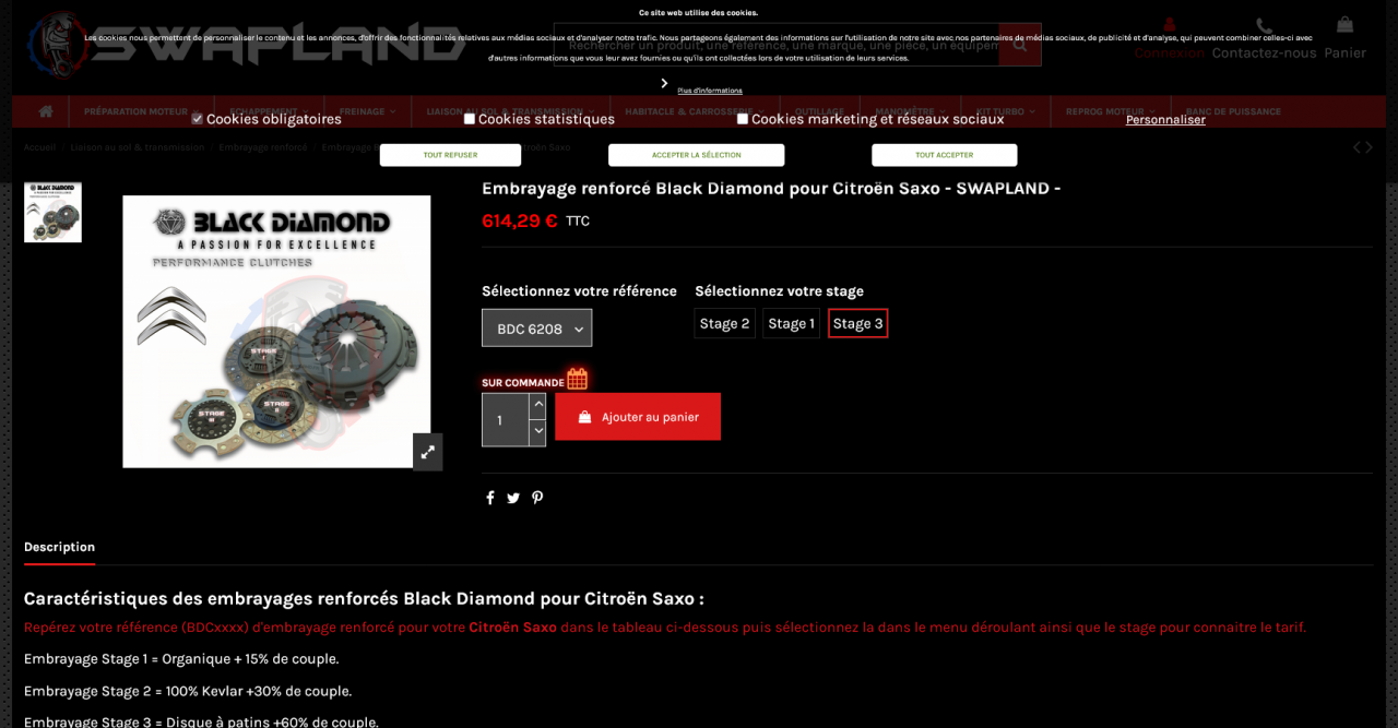 Screenshot 2025-03-26 at 22-04-01 Embrayage renforcé Black Diamond pour Citroën Saxo - SWAPLAND -.png